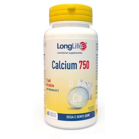 LONGLIFE CALCIUM 750MG 60 Tavolette