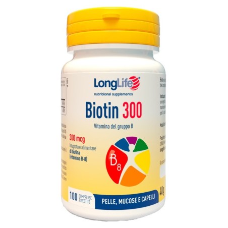 LONGLIFE BIOTIN 300 100 Compresse