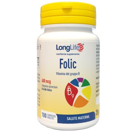 LONGLIFE FOLIC 400MCG 100 Compresse