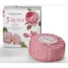 3 ROSA SAPONE PROFUMATO 100G