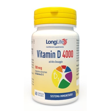 LONGLIFE VITAMIN D4000UI 60 Compresse