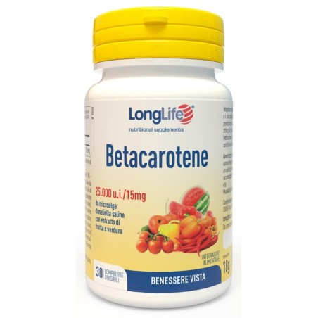 LONGLIFE BETACAROTENE 30 Compresse